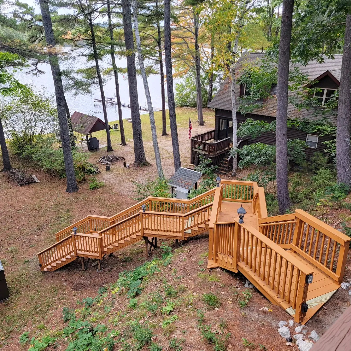 A restored Maine deck ready for summer use