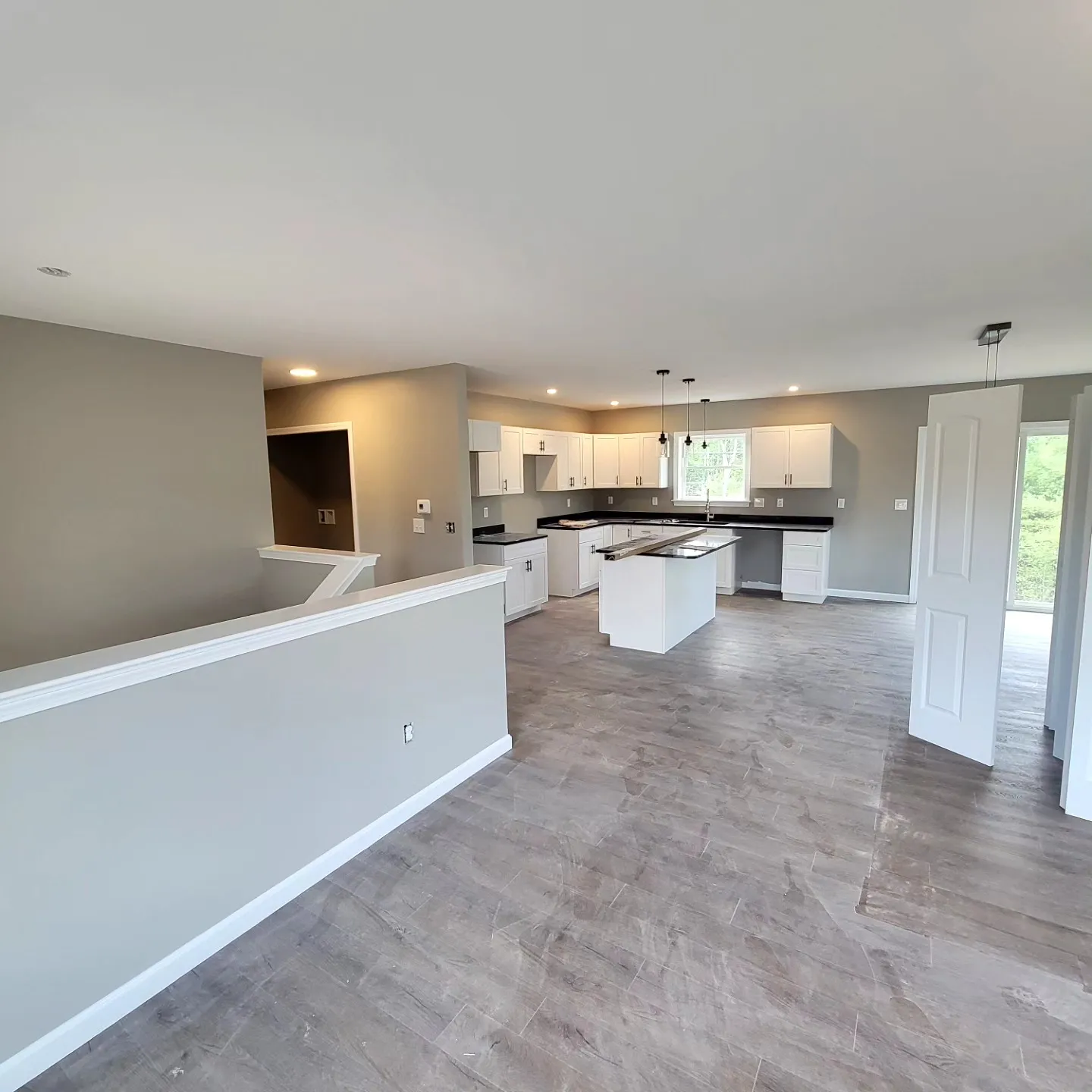 Refinished kitchen cabinets in a Greater Portland home
